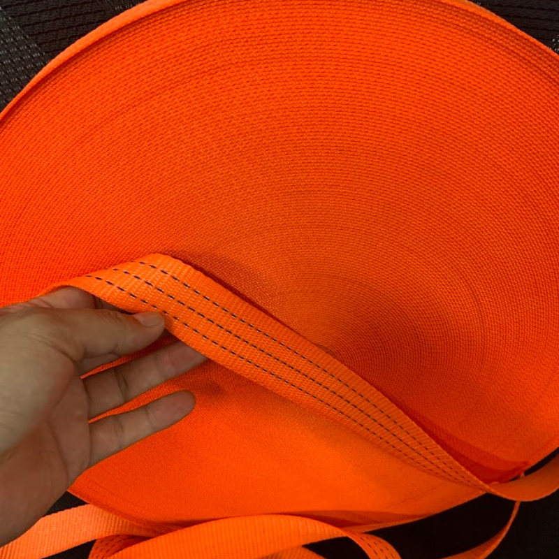 Cuộn dây đai dệt Polyester cường lực 3.8cm - màu cam Dây đai dệt Polyester cường lực 3.8cm - màu cam